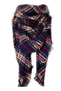 Country Faux Cashmere Plaid Scarf