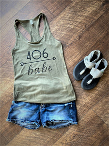 406 Babe Racerback Tank