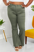 Load image into Gallery viewer, Olive Leaf High-Rise Bootcut Jeans in Olive
