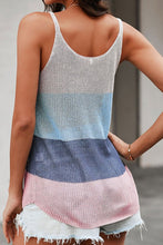 Load image into Gallery viewer, Color Block Scoop Neck Knit Tank
