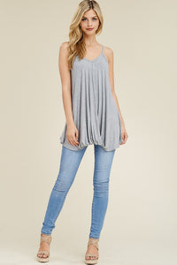 Front Knot Sleeveless Top