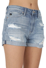Load image into Gallery viewer, Kan Can Distressed Jean Shorts
