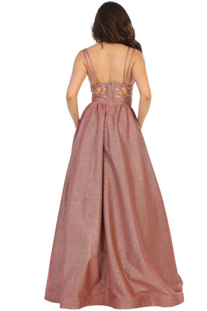Harper Metallic Gown
