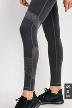 Load image into Gallery viewer, Mono B Highwaist Wraparound Ribbed Mesh Leggings
