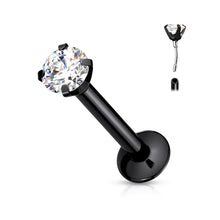 Load image into Gallery viewer, Diamond Stud Nose Ring, Labret, Cartlidge Earring
