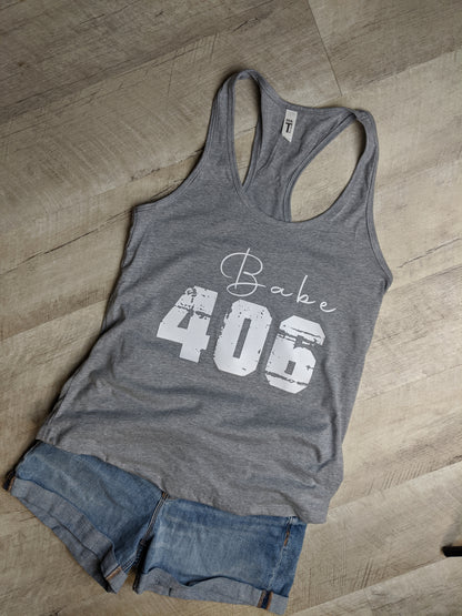 406 Babe Racerback Tank