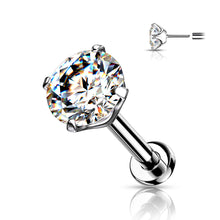 Load image into Gallery viewer, Diamond Stud Nose Ring, Labret, Cartlidge Earring
