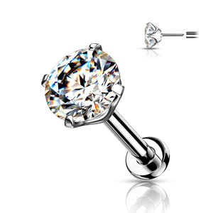 Diamond Stud Nose Ring, Labret, Cartlidge Earring