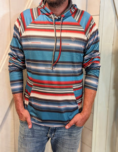 Men's Rock & Roll Aztec Print Hoodie