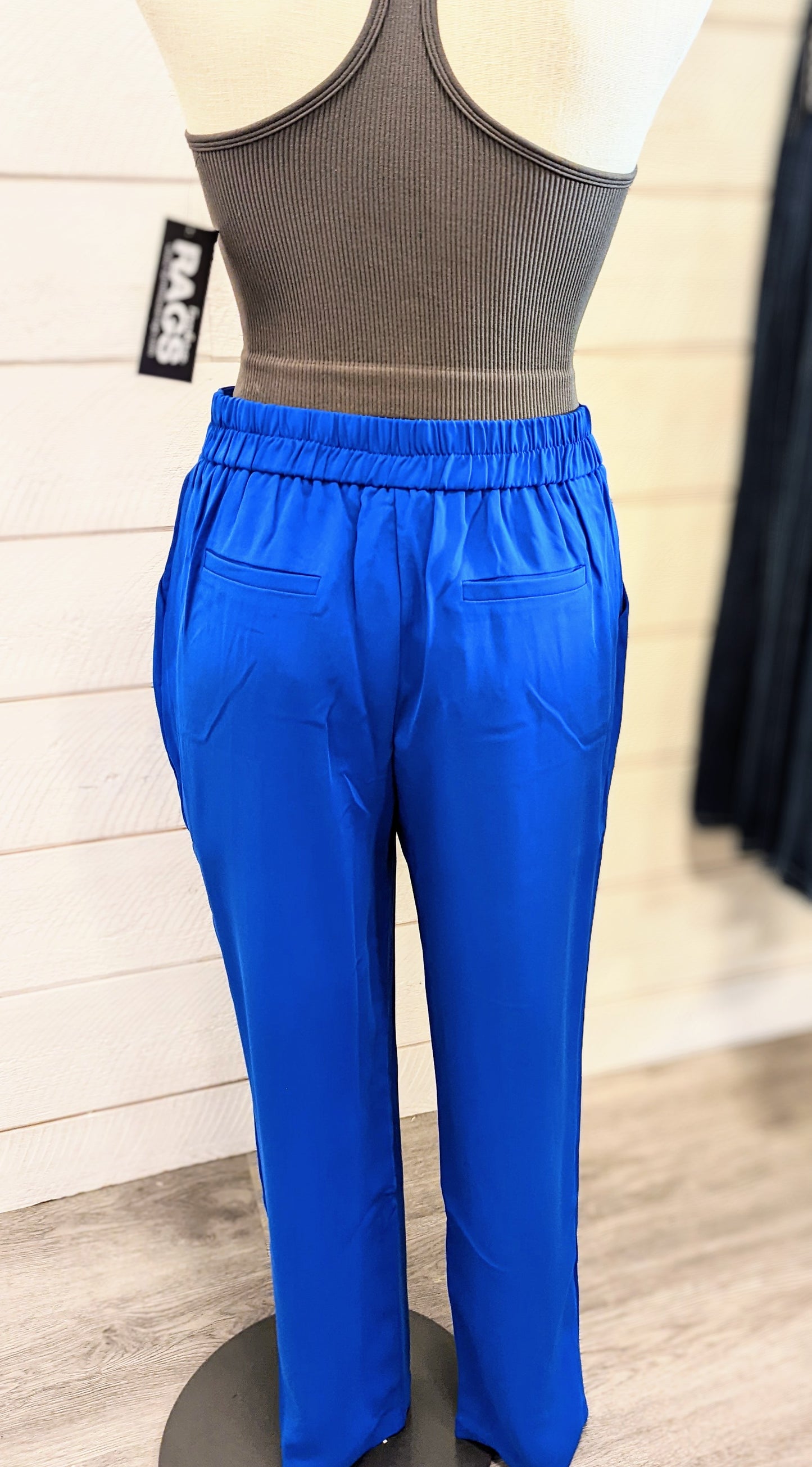 Electric Blueberry Wide Leg Pants