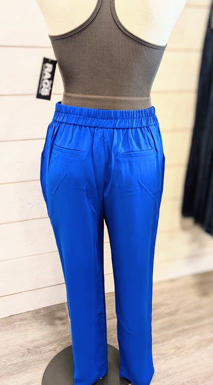 Electric Blueberry Wide Leg Pants