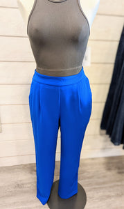 Electric Blueberry Wide Leg Pants