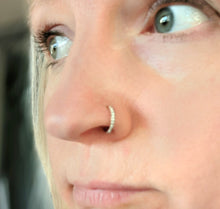 Load image into Gallery viewer, Pave Cubic Zirconia Nose Ring
