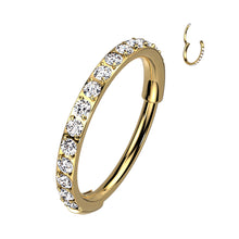 Load image into Gallery viewer, Pave Cubic Zirconia Nose Ring
