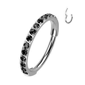 Pave Cubic Zirconia Nose Ring