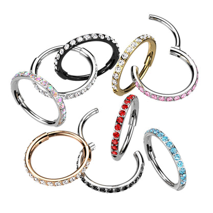Pave Cubic Zirconia Nose Ring