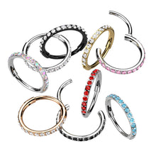 Load image into Gallery viewer, Pave Cubic Zirconia Nose Ring
