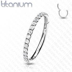 Pave Cubic Zirconia Nose Ring