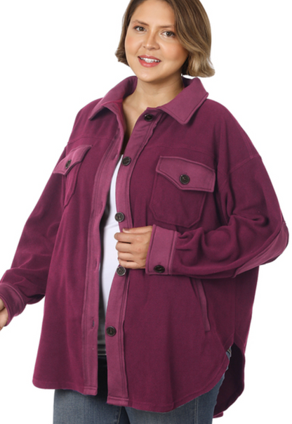 Winter Plum Shacket