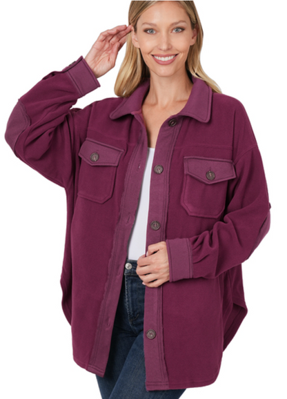 Winter Plum Shacket