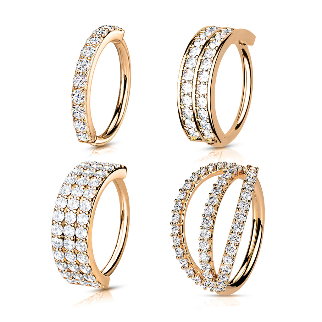 CZ Sparkle Hoop nose, lobe, helix, conch Earring