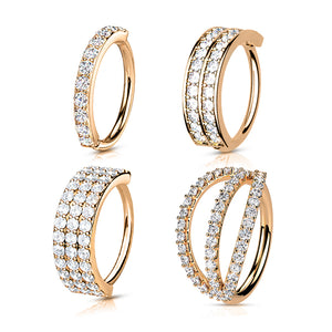 CZ Sparkle Hoop nose, lobe, helix, conch Earring