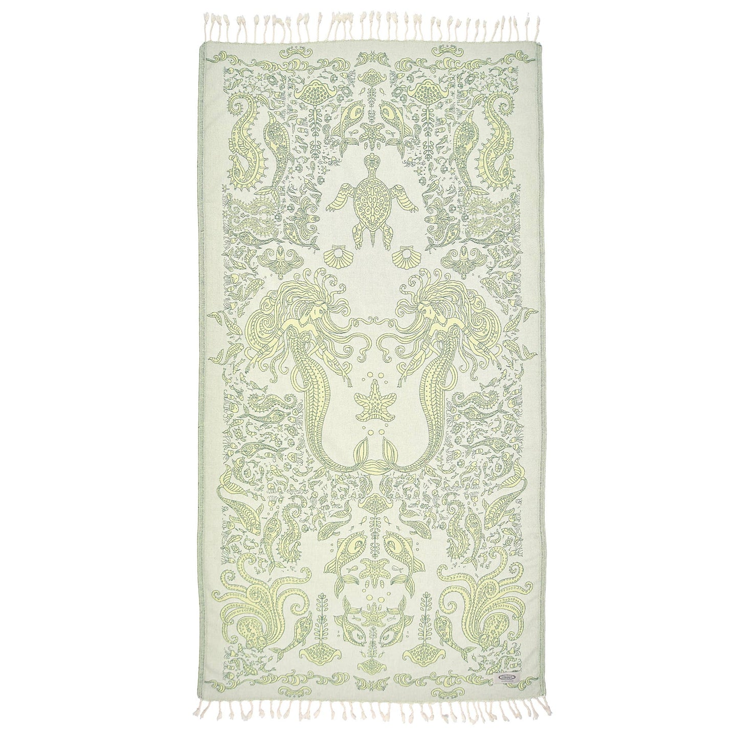 Exclusive Mermaid Peshtemal Pure Cotton Beach Towel