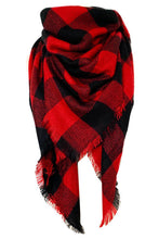 Load image into Gallery viewer, Country Faux Cashmere Plaid Scarf
