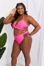 Load image into Gallery viewer, Summer Splash Halter Bikini Set in Pink
