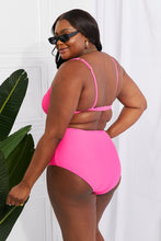 Load image into Gallery viewer, Take A Dip Twist High-Rise Bikini in Pink
