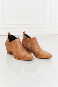 Emmy Embroidered Crossover Cowboy Bootie in Caramel