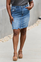 Load image into Gallery viewer, RISEN Amelia Full Size Denim Mini Skirt
