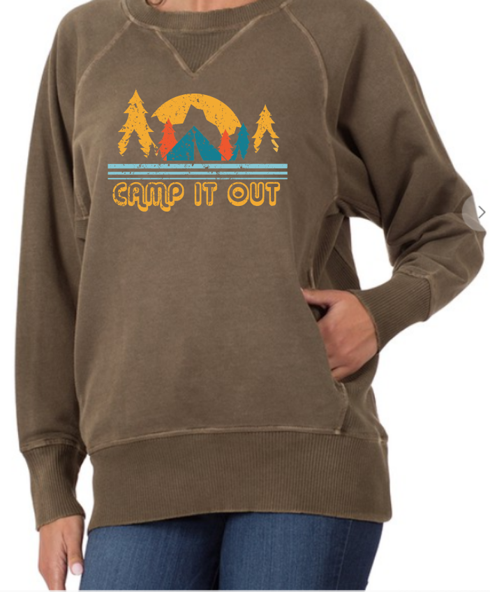 Camp It Out Crew Sweatshirt