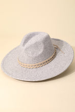 Load image into Gallery viewer, Fame Woven Together Braided Strap Fedora
