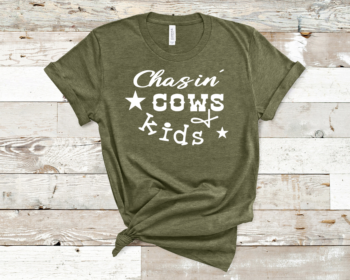 Chasin' Cows and Kids Graphic T-Shirt