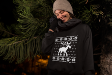 Load image into Gallery viewer, Moose Christmas Crewneck Sweatshirt
