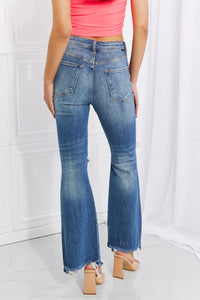RISEN High Rise Hazel Distressed Flare Jeans