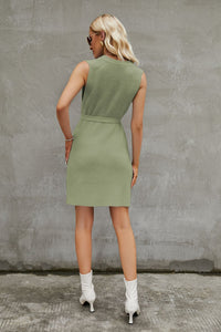 Monica Sleeveless Sweater Dress