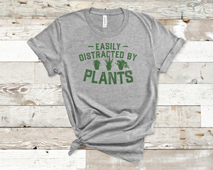 Distracted by plants tee