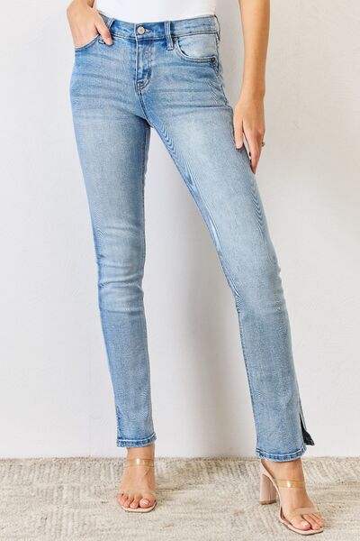 Kancan Y2K Slit Bootcut Jeans