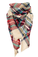 Load image into Gallery viewer, Country Faux Cashmere Plaid Scarf
