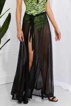 Load image into Gallery viewer, Runway Mesh Wrap Maxi Cover-Up Skirt
