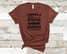 Load image into Gallery viewer, Real Farmer&#39;s Wife Graphic T-Shirt
