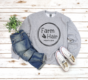 Farm Hair Crew Neck Sweatshirt