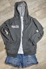 Load image into Gallery viewer, Farmhouse Rags Zippered Hoodie
