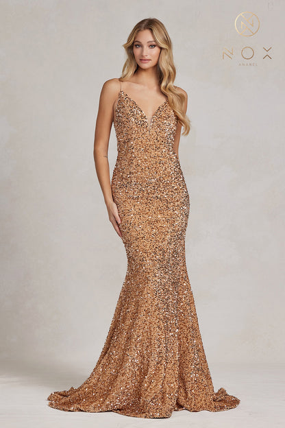 Nova Sequin Gown