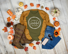 Load image into Gallery viewer, Thankful Grateful Blessed Graphic T-Shirt
