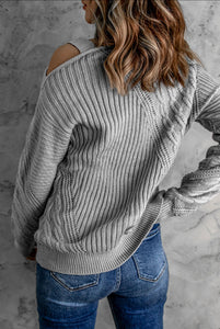 Simpler Times Shoulder Strap Sweater