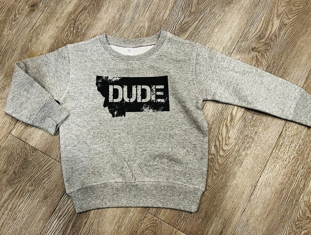 Montana Dude Toddler Crewneck