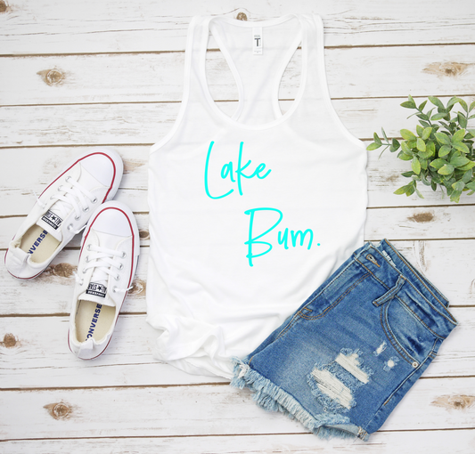 Lake Bum Racerback Tank